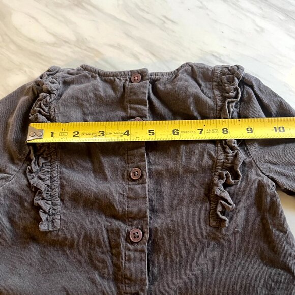 Pretty Baby Blouse with Bunny in Gray Corduroy by Baby Boden - Size 2  - 3 years - Picture 12 of 12